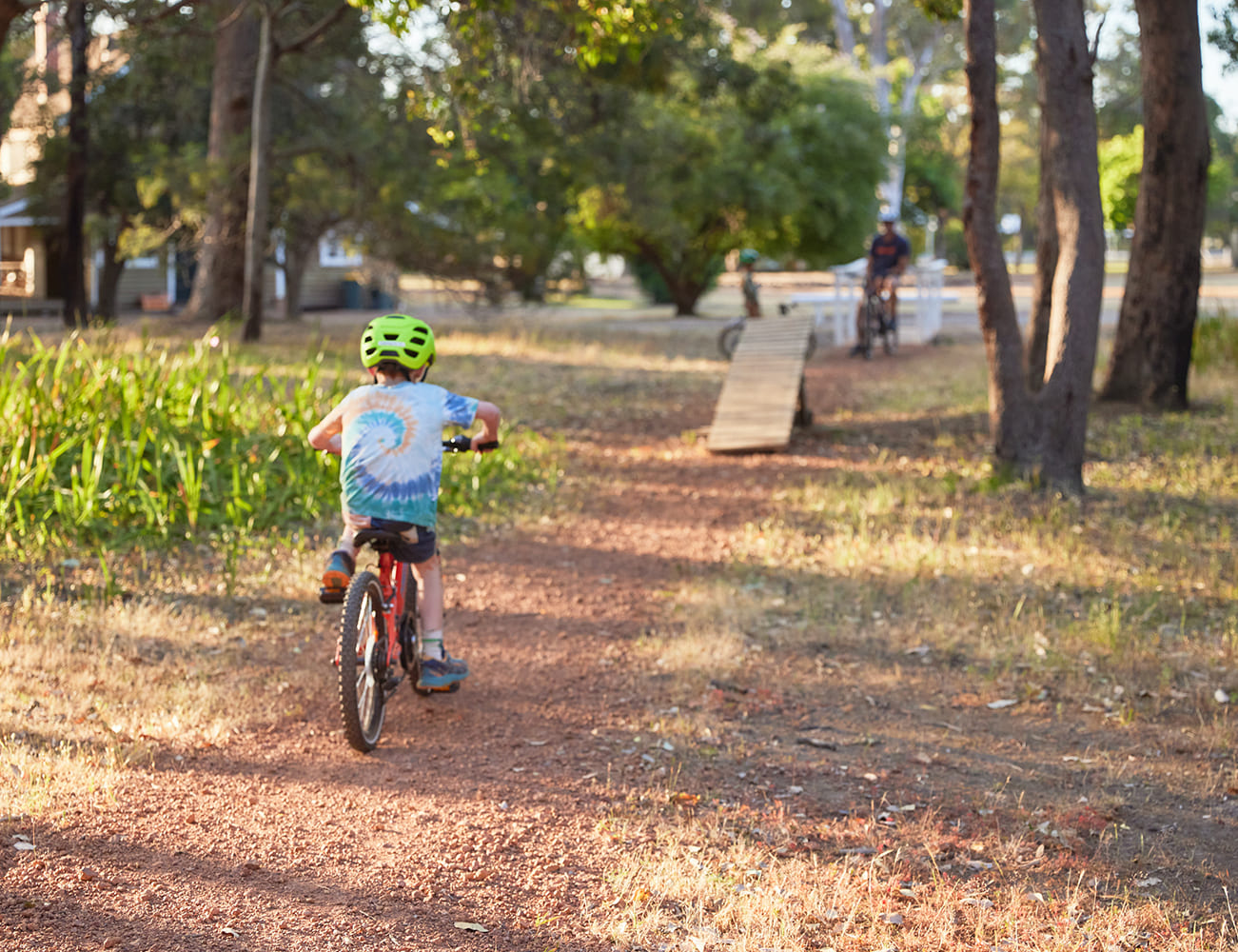 Fairbridge Village - Cycling in an open area