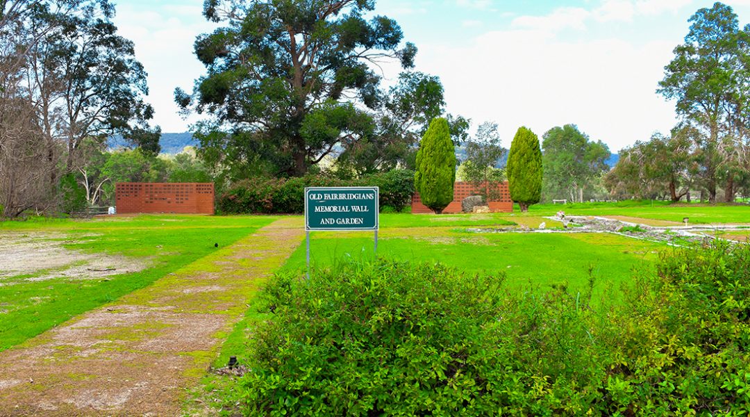 Fairbridge Village – Old Fairbridgians Memorial Wall and Garden area Fairbridge Village - Old Fairbridgians Memorial Wall and Garden area